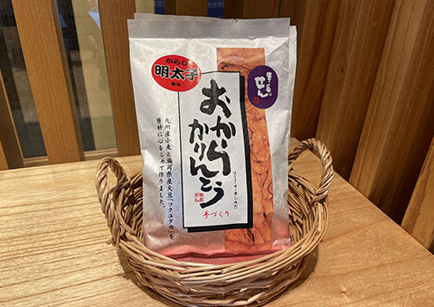 Okara Karinto (Deep-fried Soy Pulp Snack)(Spicy Cod Roe)